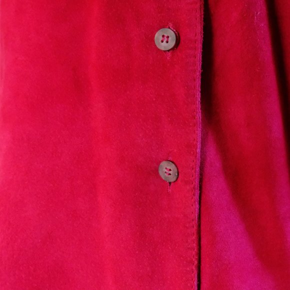 Hot Pink Suede Barbiecore Skirt - Picture 3 of 4